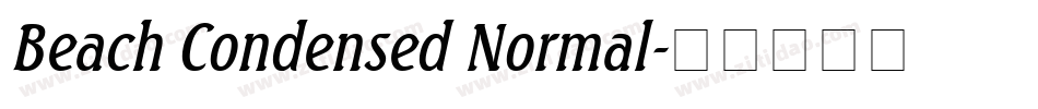 Beach Condensed Normal字体转换